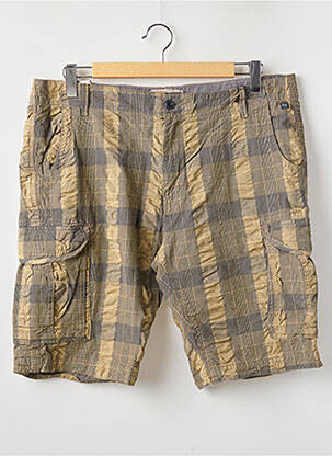 Bermuda tissage popeline taille normale beige PETROL INDUSTRIES femme