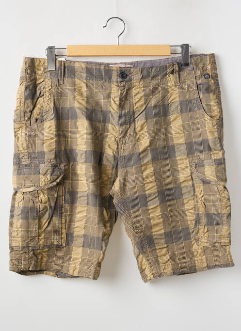 Bermuda tissage popeline taille normale beige PETROL INDUSTRIES femme