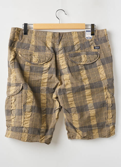 Bermuda tissage popeline taille normale beige PETROL INDUSTRIES femme