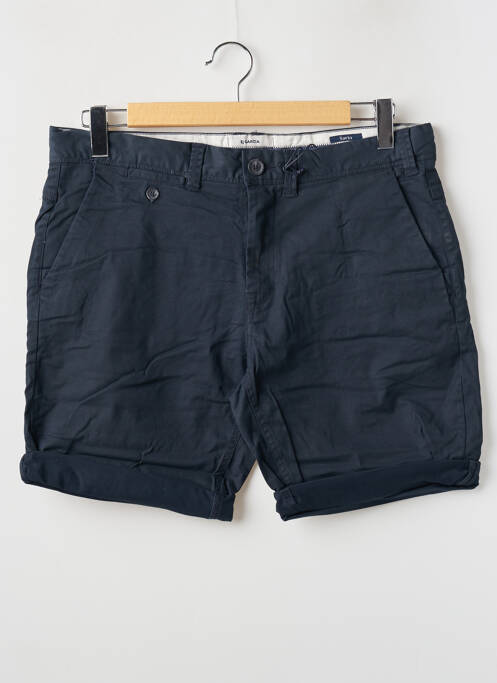 Short tissage popeline taille normale bleu GARCIA homme