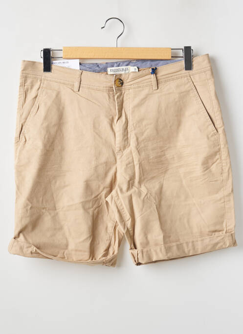 Bermuda beige PRIVATE BLUE pour femme