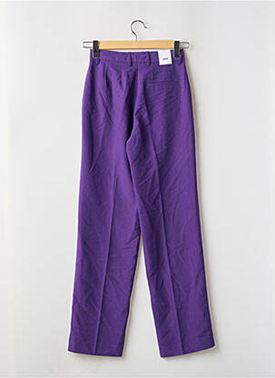 Pantalon droit stretch taille haute violet JJXX femme