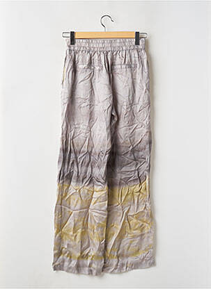 Pantalon large coupe fluide taille haute gris NÜ femme