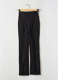 Pantalon droit stretch taille haute noir MANGO femme