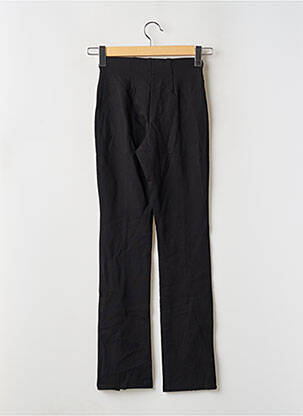 Pantalon droit stretch taille haute noir MANGO femme