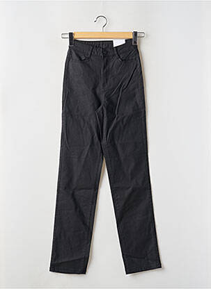 Pantalon droit stretch taille haute noir VILA femme