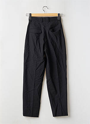 Pantalon droit coupe carotte taille haute noir YUGEN femme