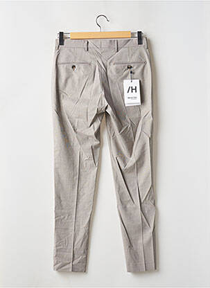 Pantalon slim stretch taille normale beige SELECTED homme