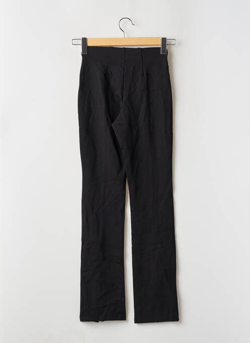 Pantalon droit stretch taille haute noir MANGO femme