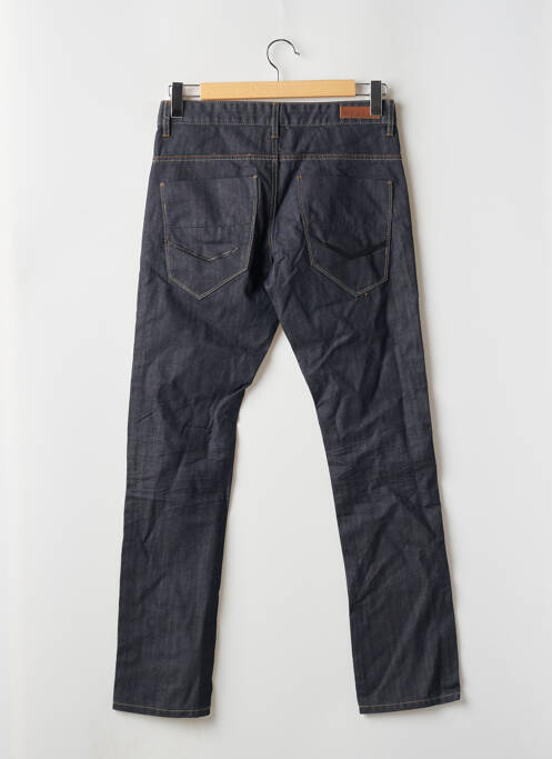 Jeans coupe droite fermeture zippée sous rabat boutonné taille normale bleu SHINE ORIGINAL homme