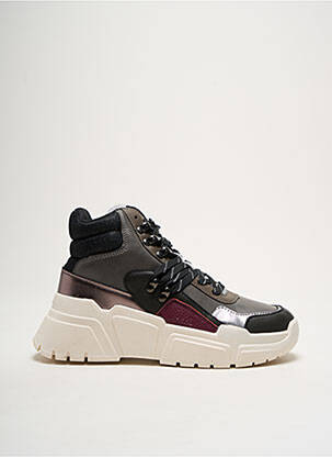 Baskets talon compensé talon de 4 à 6cm gris VICTORIA femme