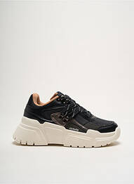 Baskets talon compensé talon de 4 à 6cm noir VICTORIA femme