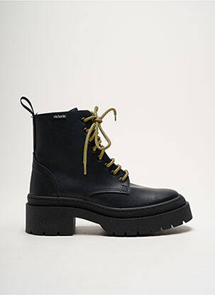 Bottines/boots matière lisse talon de 4 à 6cm noir VICTORIA femme