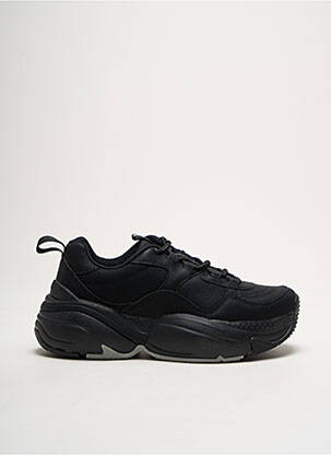 Baskets matière lisse talon de 4 à 6cm noir VICTORIA femme