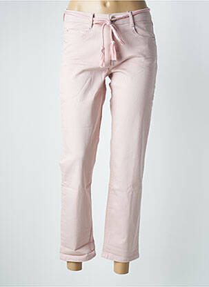 Jeans coupe slim stretch taille haute rose PARA MI femme