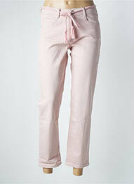 Jeans coupe slim stretch taille haute rose PARA MI femme