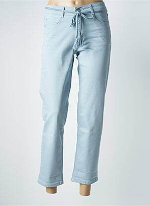Jeans coupe slim stretch taille haute bleu PARA MI femme