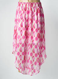 Jupe longue tissage crêpe rose LES P'TITES BOMBES femme