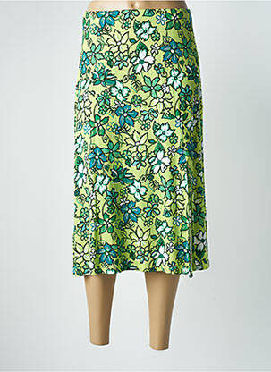 Jupe mi-longue stretch vert SURKANA femme