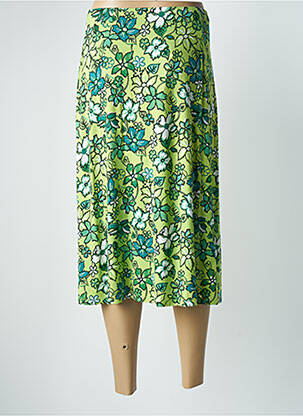 Jupe mi-longue stretch vert SURKANA femme