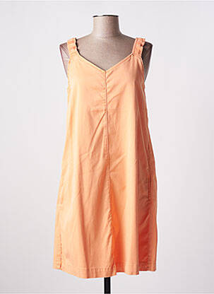 Robe courte coupe évasée fines bretelles orange CAFE NOIR femme