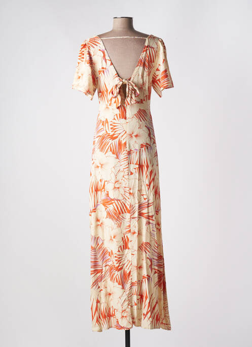 Robe longue manches courtes manches courtes orange LES P'TITES BOMBES femme