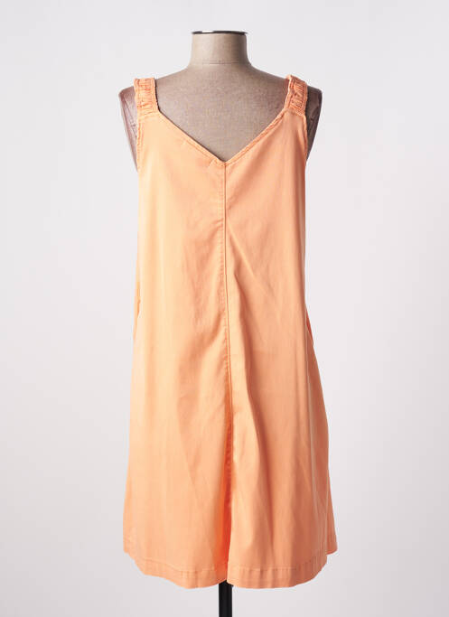Robe courte coupe évasée fines bretelles orange CAFE NOIR femme