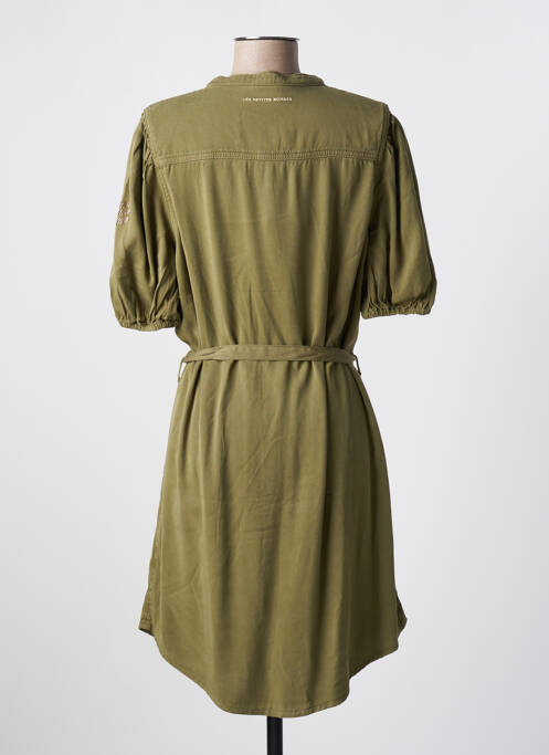 Robe courte manches courtes manches courtes vert LES P'TITES BOMBES femme
