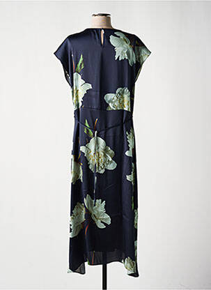 Robe longue manches courtes manches courtes bleu LPB femme