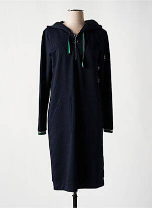 Robe mi-longue manches longues manches longues bleu THOMAS RABE femme