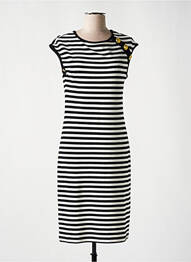 Robe mi-longue manches courtes manches courtes noir LOLITAS&L femme