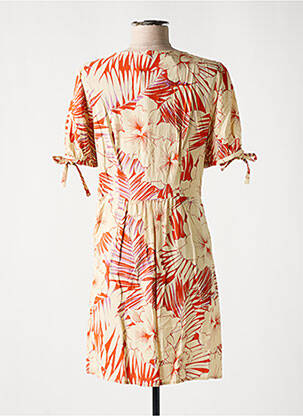 Robe courte manches courtes manches courtes orange LPB femme