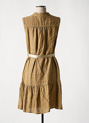 Robe mi-longue sans manche sans manche beige CAFE NOIR femme