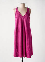 Robe mi-longue rose SEE THE MOON pour femme seconde vue