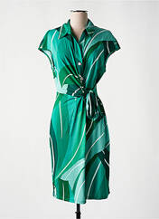 Robe mi-longue vert K-DESIGN pour femme seconde vue