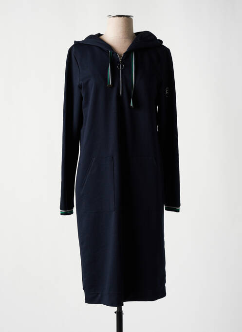 Robe mi-longue manches longues manches longues bleu THOMAS RABE femme