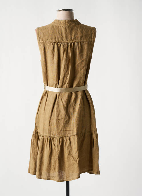 Robe mi-longue beige CAFE NOIR pour femme