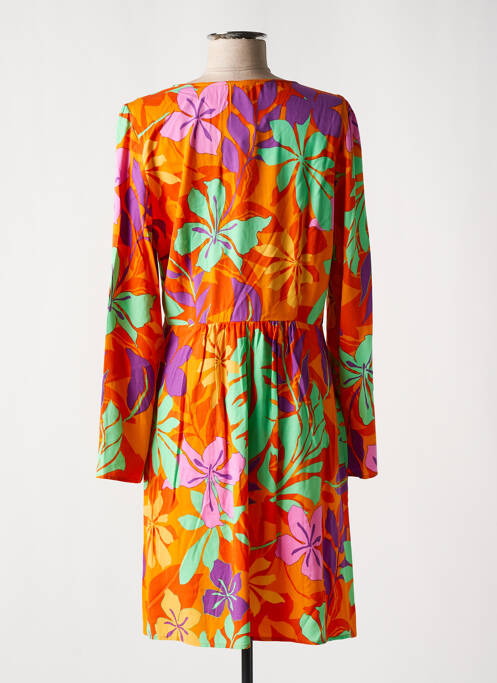 Robe mi-longue orange LPB pour femme