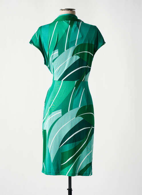 Robe mi-longue vert K-DESIGN pour femme