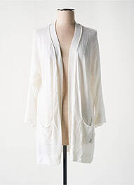 Gilet manches longues manches longues blanc SEE THE MOON femme