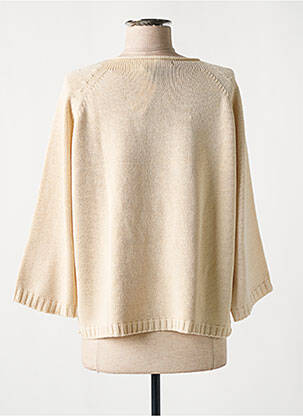 Pull coupe droite manches longues beige SEE THE MOON femme
