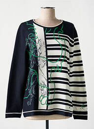 Pull col rond manches longues bleu RABE femme