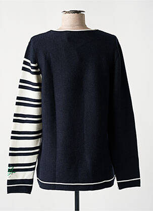 Pull coupe droite manches longues bleu RABE femme