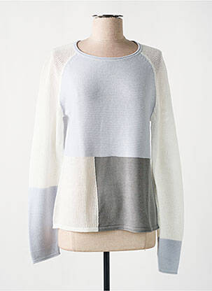 Pull coupe droite manches longues bleu RABE femme