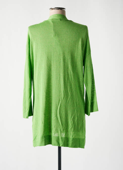 Gilet manches longues manches longues vert SEE THE MOON femme