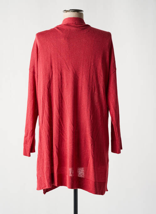 Gilet manches longues manches longues rouge SEE THE MOON femme