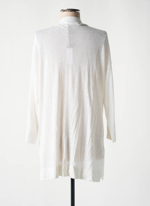 Gilet manches longues blanc SEE THE MOON pour femme