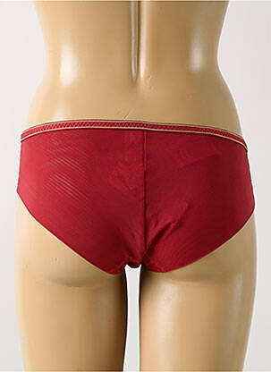 Shorty broderie dentelle de calais rouge EMPREINTE femme