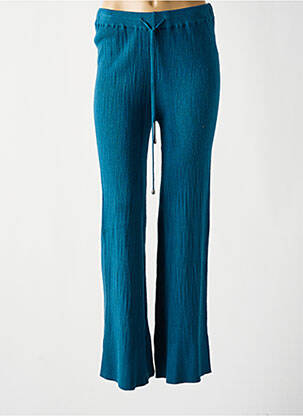 Pantalon flare stretch taille normale bleu MD'M femme