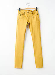Jeans skinny stretch taille basse jaune FREEMAN T.PORTER femme